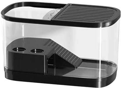 Reptile Tank, High-Transparency Terrarium, Large Size Pet Aquarium, Glass Material Turtle Enclosure, Escape-Proof Habitat, Frogs Lizards Snakes Geckos Tortoises Crabs Breeding Aquarium