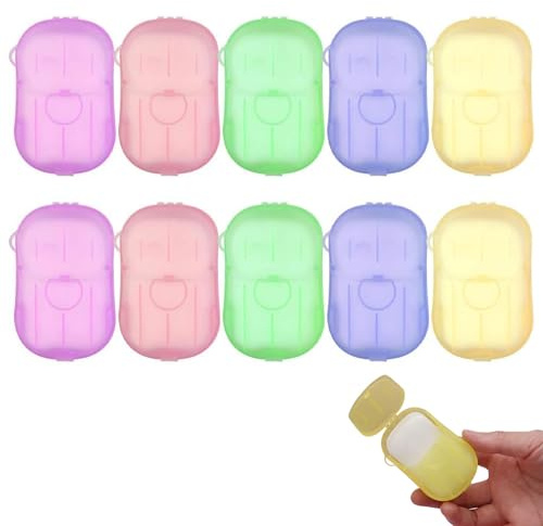 10 hojas de jabón desechables de papel, hojas de jabón, hojas de jabón para viajes, hojas de jabón para viajes, hojas de jabón para viajes, hojas de jabón para viajes, viajes y camping para lavar
