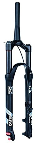 HOMSXPAC Forcella ad Aria MTB 26/27,5/29 Pollici Blocco Manuale/remoto Mountain Bike Escursione 120 mm Regolazione del Ritorno QR 9 mm Lega di magnesio Anteriore (Colore: remoto, m