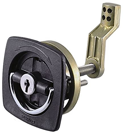 Perko 0931DP1BLK Flush-Mount Locking Latch, Black