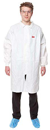 3M 4440 Camice da laboratorio/Visitatore, Bianco, taglia L