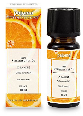 pajoma® Duftöl 10 ml, Orange | 100% Naturrein Ätherisches Öl für Aromatherapie, Duftlampe, Aroma Diffuser, Massage, Naturkosmetik | Premium Qualität