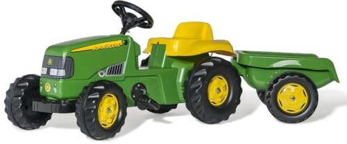 John Deere Rolly Kids Pedal Tractor with Trailer