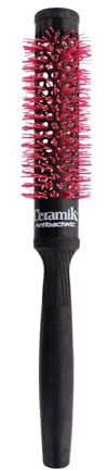 TEK - Linea Professionale - Spazzola Termica con Rullo in Ceramica e Setole Antibatteriche, per Capelli Medi - diametro 24mm