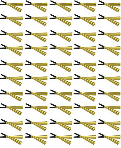 Beistle Gold Foil Horns, 100-Pack Metallic Noisemakers with Black Mouthpieces for New Year’s Eve Countdown Events, Birthdays, Weddings, Anniversaries and Festive Holiday Celebrations, 9