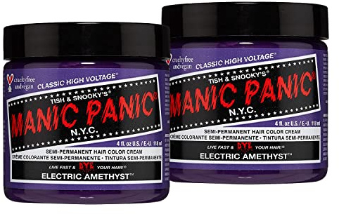 Manic Panic Electric Amethyst Classic Creme, semi-permanente Haarfarbe, violett, 2 x 118 ml