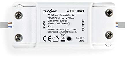 Nedis Intelligenter Schalter mit WLAN-Kapazität, 10 A., weiß