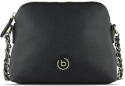 bugatti Passione Handtasche Damen Klein - Kunstleder Tasche, Umhängetasche Frauen Klein, Schwarz