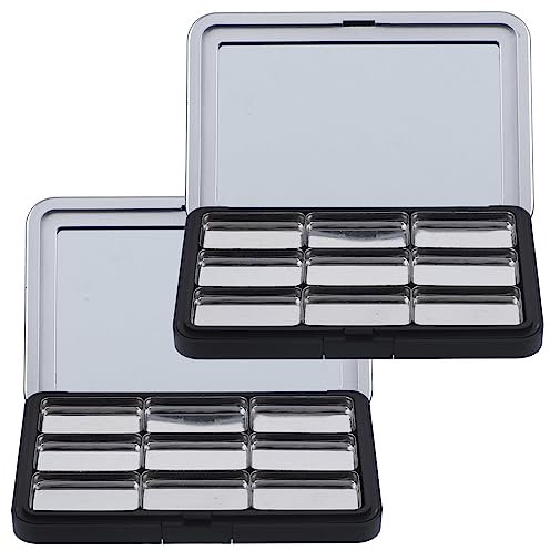 minkissy 2sets Palette Ricaricabile Per Ombretti e Blush Per Makeup Personalizzato e Organizzazione Cosmetici