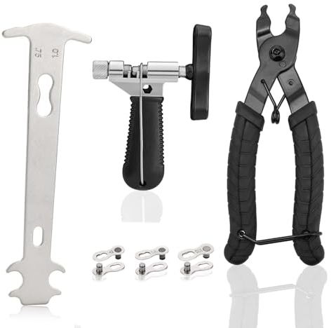 ieron Fahrradkettenspalter 3 in 1 Fahrrad Kettenwerkzeug Set, Universal Bike Kettenschneider Breaker Werkzeug Kettenglied Zange Reparatur Entfernen/Installieren Wiederverwendbare Fahrrad Werkzeuge