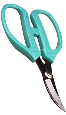 Acier à Haute Teneur en Carbone Ciseaux à Cuir, Bleu, 160 | Outil de Coupe à Pointe Relevée, Finition Soignée, Prise Confortable, Usage Manuel, Atelier Chaussure