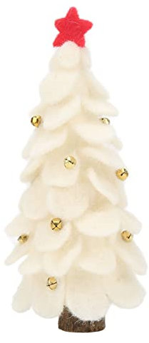 Masyrt 2023 Neue Weihnachtsdekoration Wollfilz Weihnachtsbaumschmuck Silvester Party Ornament für Zuhause Dekorieren Desktop-Fensterszene