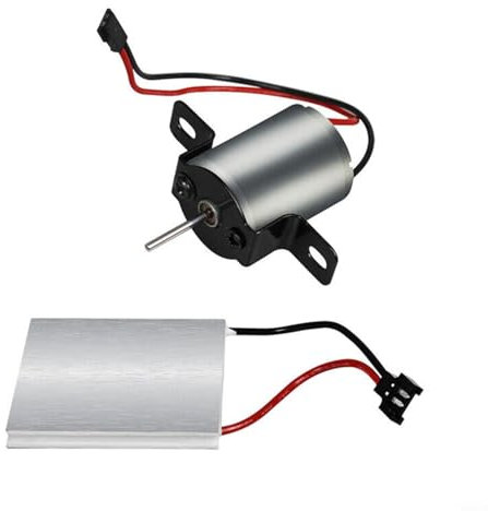 HEIBTENY Kaminventilatormotor und Stromerzeugungsblatt, Kaminventilator Zubehör für Wärmebetriebener Ofenventilator Holzofenbrenner, Kaminheizung, Ersatzteil-Sets
