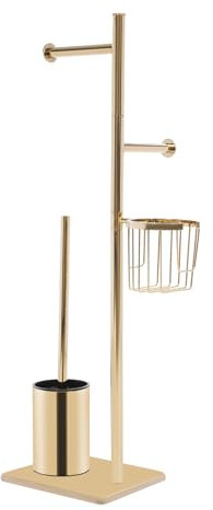 Toalettpappershållare, toalettpappershållare i guld, toalettpappershållare i rostfritt stål, toalettpappershållare utan borrning toalettpappershållare med toalettborste