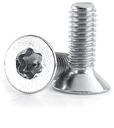 50 Stück 304 Edelstahl, Sternantriebs-Senkkopfschrauben, Bolzen, Stahl, M4 X 12, M4 X 8, 10, 12, 16, 20, 25, 30 Mm (M4×12)