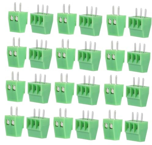 BELLIFFY 50 Stück Klemmenblock-steckverbinder 2,54 Mm Gerade Stiftklemmenblock Schraubklemmenblock-steckverbinder Für Leiterplatten