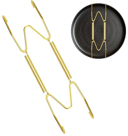 Appendipiatti Invisibili In - Supporti Regolabili In Metallo Per Piatti Decorativi, Ganci Piccoli Per Piastrelle, Staffe Sottili Da Parete Per Esposizione Elegante | Espositore Appendiabiti Da