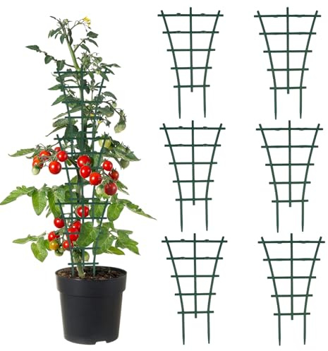 6 Pezzi Tutori Piante Da Appartamento, Sostegni Riutilizzabili A Lungo Offrono Spazio Di Crescita Extra, Perfetti Per Vasi Fiori E Piante Rampicanti