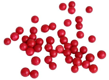 MAGICLULU 100 Stück Künstliche Rote Beeren Dekor 0.39In DIY Berry Ornament Für Hochzeit Party Weihnachtskranz Home Dekoration