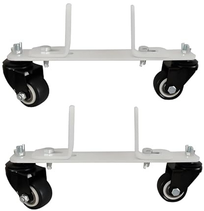 JSDQQG Support De Poulie Mobile pour Radiateurs, roulettes Silencieuses Rotatives À 360°, roulettes Noires, Base De Cadre De Radiateur Électrique pour Radiateur