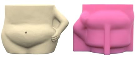 Fat Belly - Molde de silicona para macetas de flores, molde de cemento, resina epoxi, herramienta de fundición, manualidades, decoración de jardín, moldes de silicona para macetas
