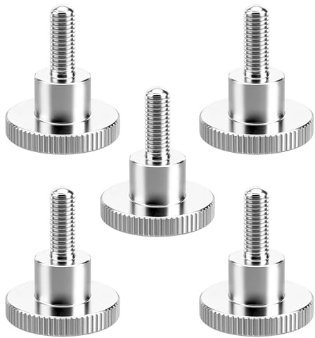 5 Stück Rändelschrauben Hohe Form M6x16 mm,Norm DIN 464 Edelstahl Gewindeschrauben für Metrische Schraubgewinde,Hohe Form Schrauben für Mechanische Geräte,Instrumentierung,Haushaltsgeräte