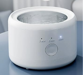 Ultrasonic Retainer Cleaner, 45khz Ultrasonic Cleaner with 4 UV-C Light and Removable Tank Ultrasonic Retainer Cleaner, Low Noise Retainer Cleaner