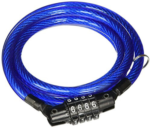 Kryptonite Câble pour enfants et cadenas combo à 4 chiffres 1,2 m x 7 mm (7 mm x 1,2 m, les couleurs peuvent varier)