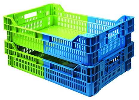 Bac gerbable emboîtable professionnel 600 x 400 x 244 mm à contenance de 45 Lt