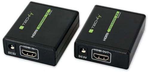 Techly 309739 Extender HDMI™ Full HD 3D su Cavo Cat. 5E/6/6A/7 Fino 60 Metri Nero