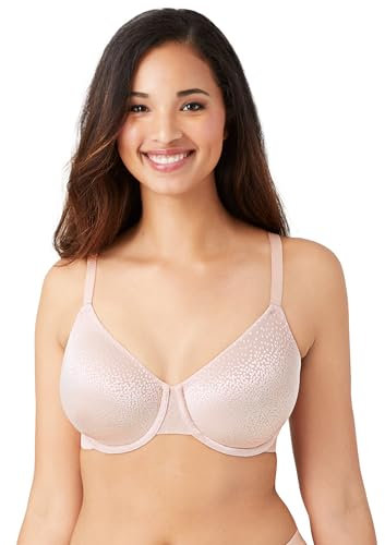Wacoal Women's Back Appeal Underwire Bra Full Coverage, Opaque, Rose Dust, 36F