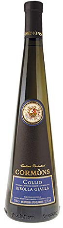 Vino bianco ribolla gialla DOC per aperitivi antipasti pesce