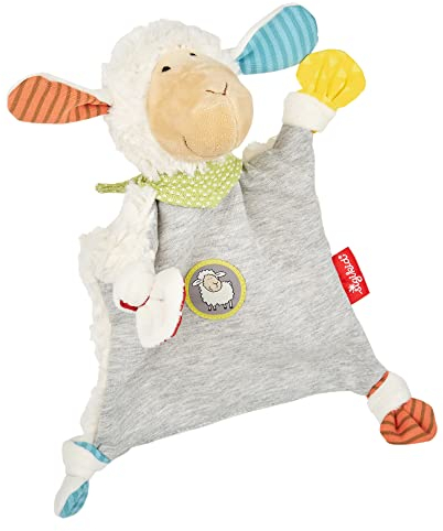 SIGIKID 39240 Schnuffeltuch Schaf Kuscheltuch Mädchen und Jungen Babyspielzeug empfohlen ab Geburt mehrfarbig