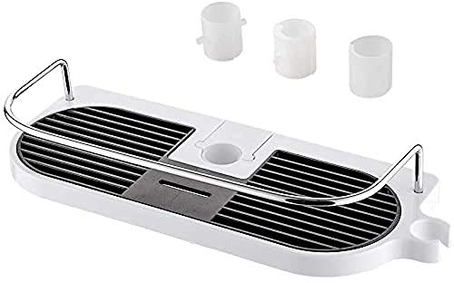 Ibergrif Mensola Portasapone Doccia Senza Foratura, Supporto per Accessori da Bagno, Adatto per Aste da Doccia 18mm-25mm M34032