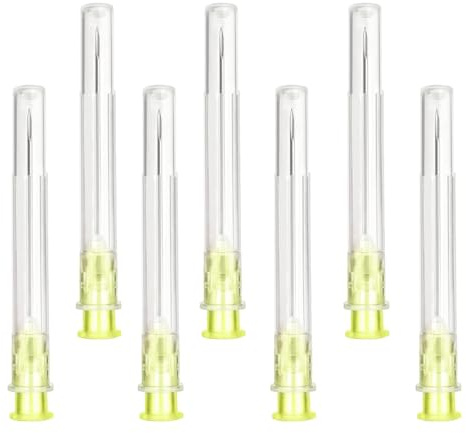 100 Stück x 20G x 1-1/2 (0.9mm x 40mm) Edelstahl Abgabe Tube für Nachfüllflüssigkeiten,einzeln verpackt,Nachfüllröhrchen für Industrie,Wissenschaftslabore,Haushalt,Hobby,flüssiges Öl,Klebstoff