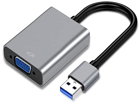 USB 3.0 to VGA Adapter for Monitor Windows 11/10 / 8, for Laptop, Multiple Monitors for Desktop PC TV