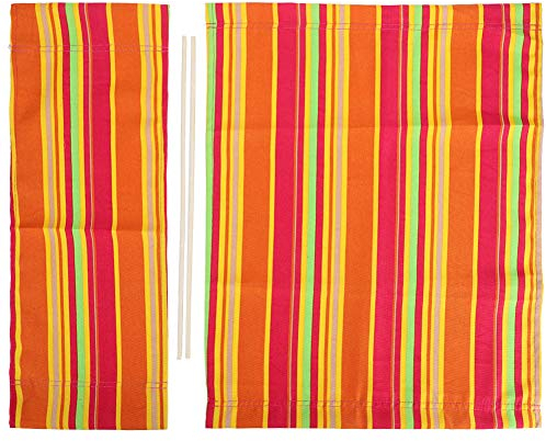 Wifehelper Stuhl-Segeltuchbezug, 1 Set Casual Director Chair Canvas Ersatz-Sitztuch Tragbare Klappstühle Tuch-Kit Heimbedarf (Bunt)