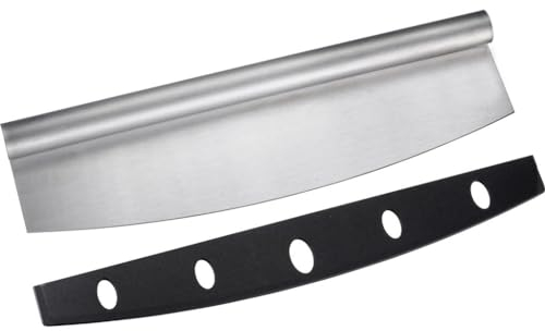 Westmark Couteau de découpe pour pizza Easy – couteau puissant coupe-pizza, idéal pour couper sans effort une pizza ou une tarte flambée – acier inoxydable, PP