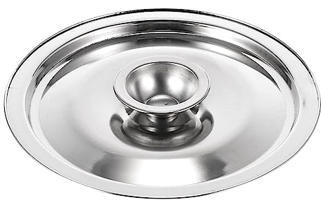 Kichvoe Topfdeckel Topfdeckel 14 Cm Edelstahl Gewürz Kleine Kochgeschirrdeckel Pfannen-Wok-Deckel