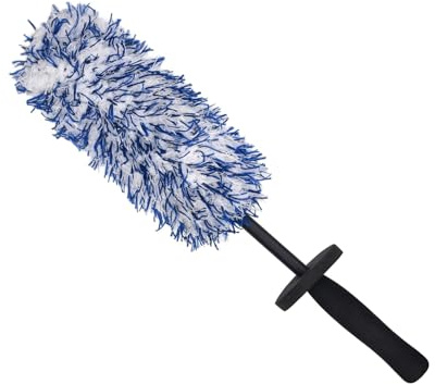 Cepillo de limpieza de coche, cepillo de limpieza de llantas, cepillo de limpieza de ruedas de lana sintética suave sin metal, cepillo de rueda de alta absorción de agua (cepillo de llanta)