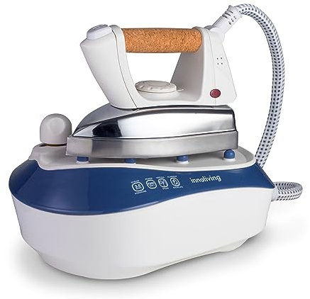 Innoliving Ferro da Stiro a Caldaia INN-680, Potenza 2300W, Piastra in Ceramica, Serbatoio 500 ml, Vapore Potente 3,5 bar, Funzione Anticalcare, Ideale per Stiratura Rapida e Precisa