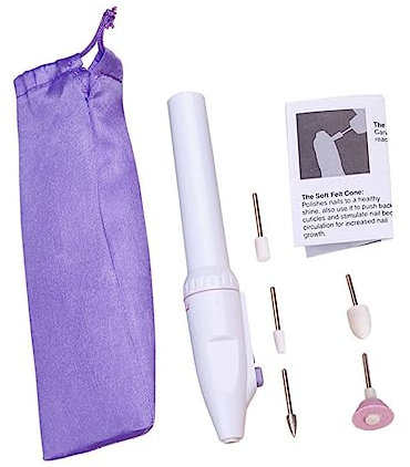 Housoutil 1set Elettrico Portatile Per Manicure e Pedicure Lucidatore e Smerigliatrice Per Unghie Usb Strumento Compatto Per Nail Art e Unghie Facil Usare Trasportare