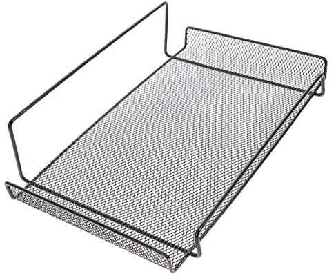 PRETYZOOM Wall Mounted Router Shelf Storage Holder for Living-room and Bedroom Iron Wall Shelf No Drilling Storage Brackets Black Space-saving Display Rack Or Security Camera