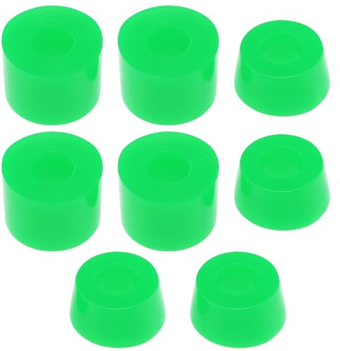YINETTECH 2 Sätze Long Board Truck Bushings 92A Skateboard Bushings Shock Absorber Suitable for Skate Trucks Four-Wheel Skateboards Grün