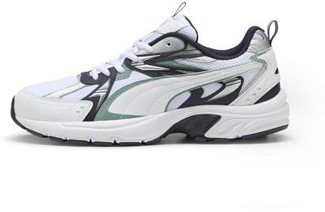 PUMA Unisex MILENIO TECH sneakers, vit-grön måne-ny marin, 7 UK, Puma vit grön måne ny marin, 40.5 EU
