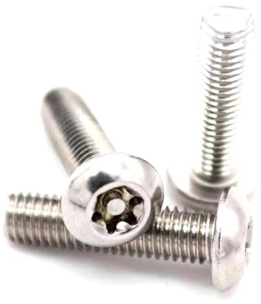 M4 M5 M6 M8 M10 M12 Sechslappiger Torx-Knopf aus Edelstahl mit rundem Kopf und Stiftschraube, 5 Stück, M4x20mm