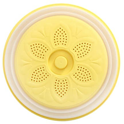 Microwave Plate Cove, Food Cover for Microwave Oven, Microwave Splatter Cover, Microwave Plate Covers for Heating Food, Cover Microwave Magnetic for Home Cooking (Yellow)