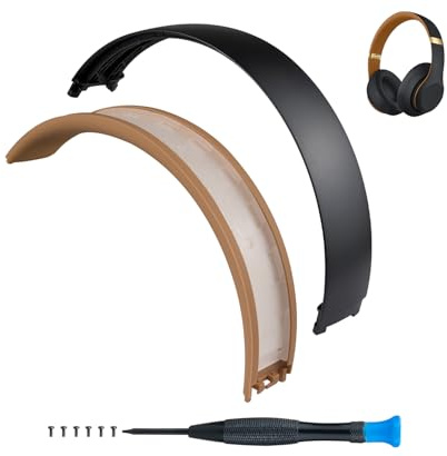 SOPROM Bandeau Headband de Rechange pour Beats Studio 2 & Studio 3 Wired &Wireless Headphones Casque(Studio 3-Noir de Minuit)