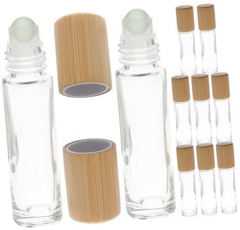 MERRYHAPY 10pezzi Flacone Sottovuoto Da Contenitore Vuoto Per Oli Essenziali Ricaricabile Flaconi Sfera Per Profumi e Oli