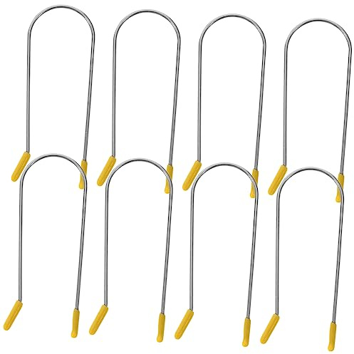 Veemoon 16 Stück Heißwickler Clips aus Edelstahl Sicherer Sicherungsstift nicht Leicht zu Verformen Angenehmer Griff für Lockenwickler und Haarpflege
